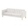 KARLSTAD Sofa trzyosobowa skórzana biała - Ikea