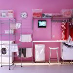 Nowoczesna pralnio-suszarni-prasowalnia PINK