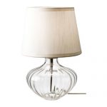 JONSBO EGBY Lampa stołowa ( szkło bezbarwne / beżowy ) - IKEA