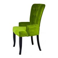 Elegance Barock Green Fotel Kare Design Czerwona Maszyna