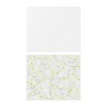 FASTBO Panel ścienny biały/zielone kwaity Ikea