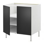 FAKTUM Szafka stj/półki/2 drzwi Applad czarny 80cm Ikea