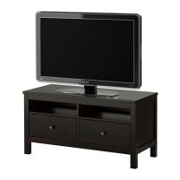 HEMNES Szafka pod TV 2 szuflady ciemnorązowa IKEA