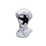 Deco Bust Michelangelo Star Big, figurka biało-czarna, Kare Design, CzerwonaMaszyna.pl