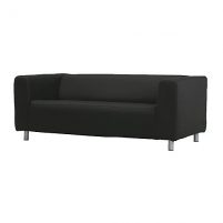 KLIPPAN Sofa dwuosobowa, Granån czarny IKEA