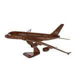 Deco Airplane Airbus Wood Figura Kare Design Czerwona Maszyna