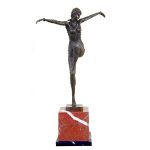 Figura Tancerki z Brązu w Stylu Art Deco ArtDecor24