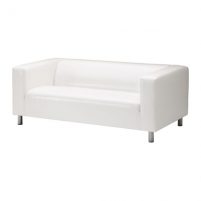 KLIPPAN Skinnarp Sofa dwuosobowa biała IKEA